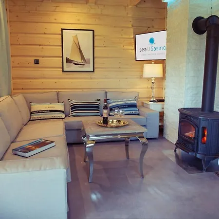 Seausasino - Luksusowe Drewniane Z Kominkami Nyaraló Sasino