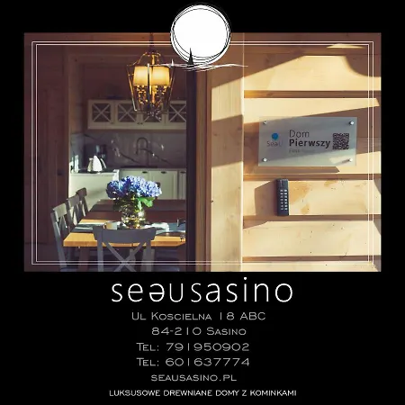 Feriehus Seausasino - Luksusowe Drewniane Z Kominkami